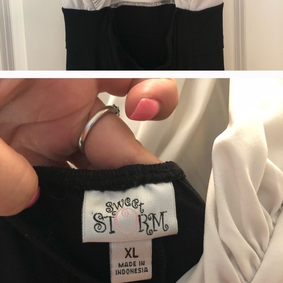 Black and white cocktail dress - Picture 4 of 4